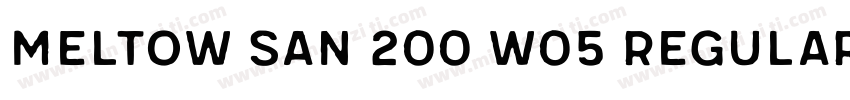 Meltow San 200 W05 Regular字体转换